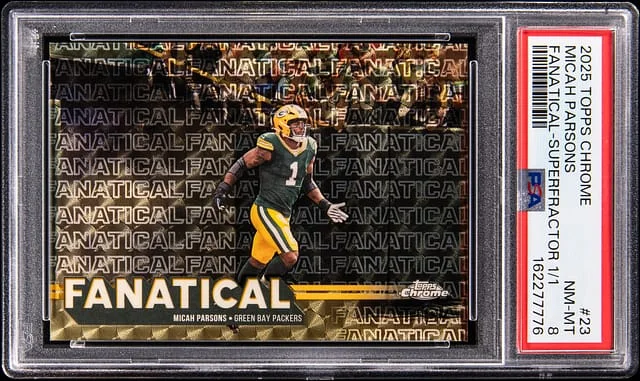 2025 Topps Chrome Micah Parsons Fanatical SuperFractor #FF-23 card image