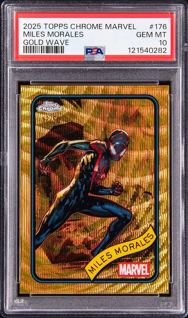 2025 Topps Chrome Miles Morales Marvel Refractor #176 card image