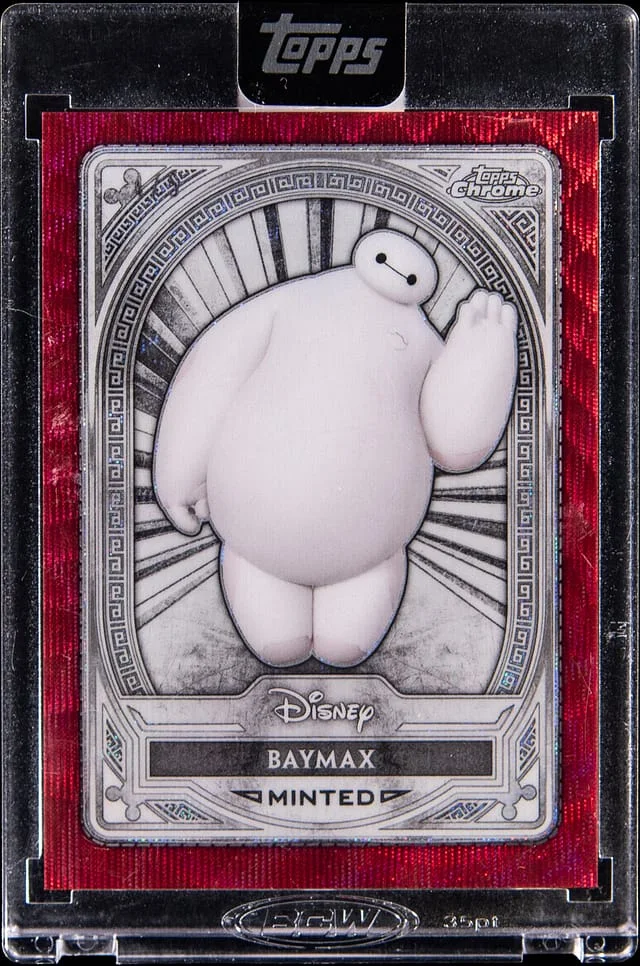 2025 Topps Chrome Mint Disney Red Foi l#66 Baymax - Topps Encased #no-number card image