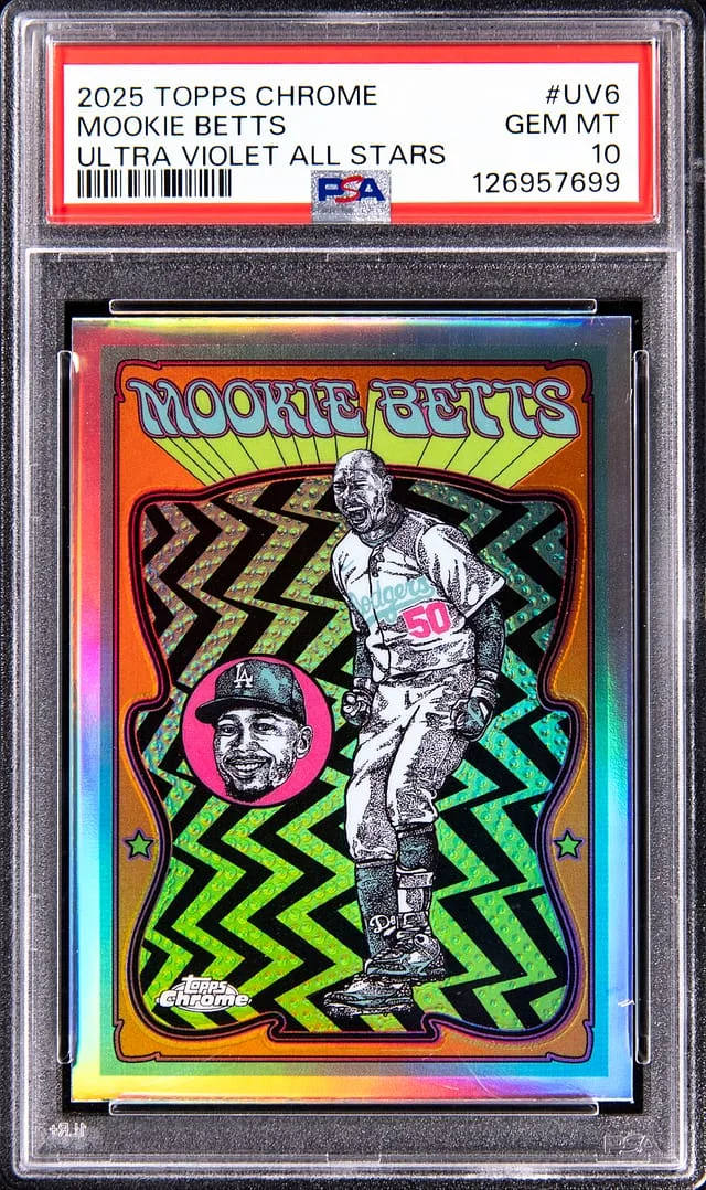 2025 Topps Chrome Mookie Betts Ultra Violet All Stars #UV-6 card image