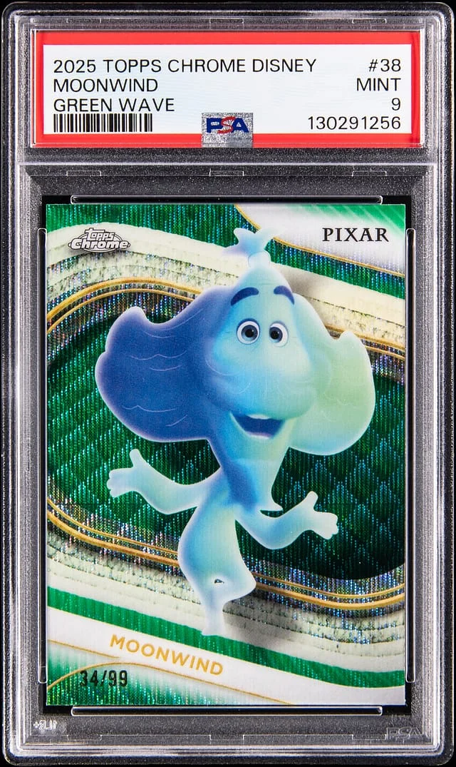2025 Topps Chrome Moonwind Disney Green Wave #38 card image