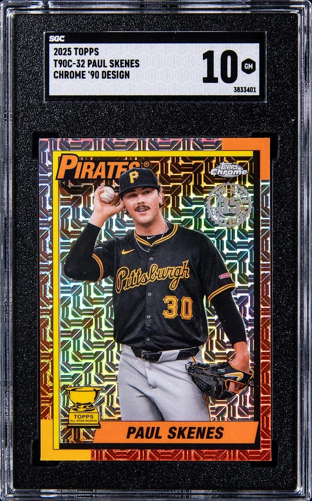 2025 Topps Chrome Paul Skenes 90 Design #T90C-32 card image