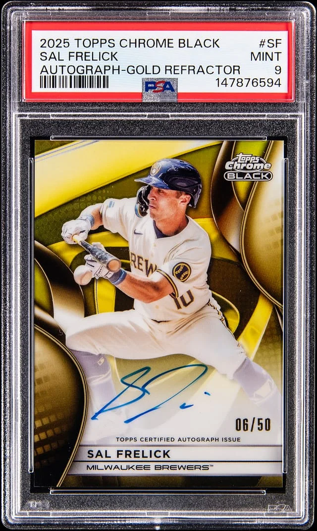 2025 Topps Chrome Sal Frelick Autograph Gold Refractor #CBA-SF card image