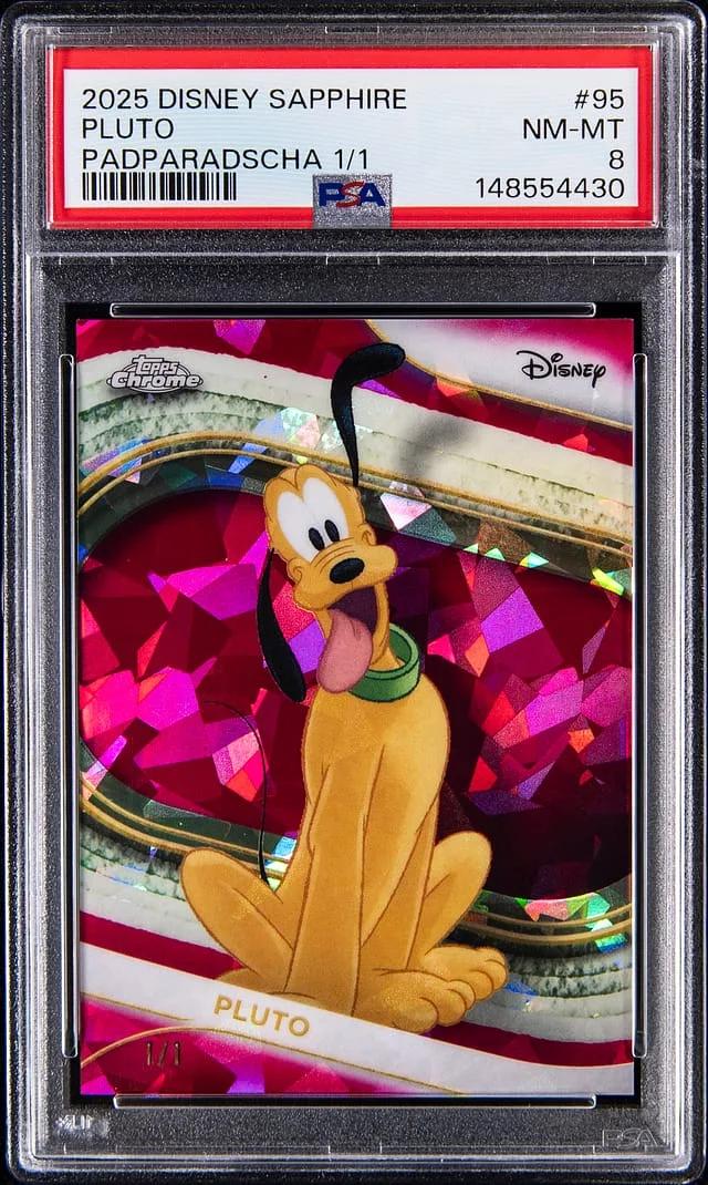 2025 Topps Chrome Sapphire Pluto Padparadscha #95 card image