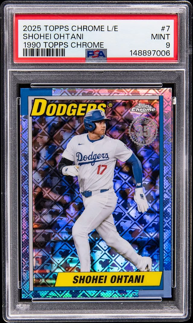2025 Topps Chrome Shohei Ohtani Edition 1990 Topps Chrome #7 card image
