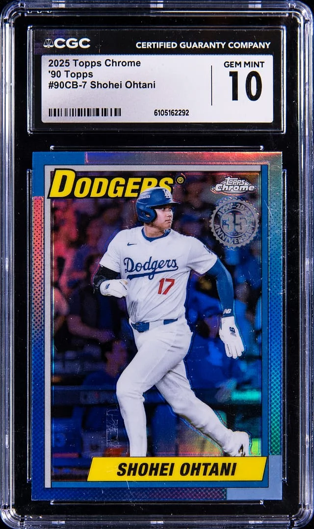 2025 Topps Chrome Shohei Ohtani 90 Topps #90CB-7 card image