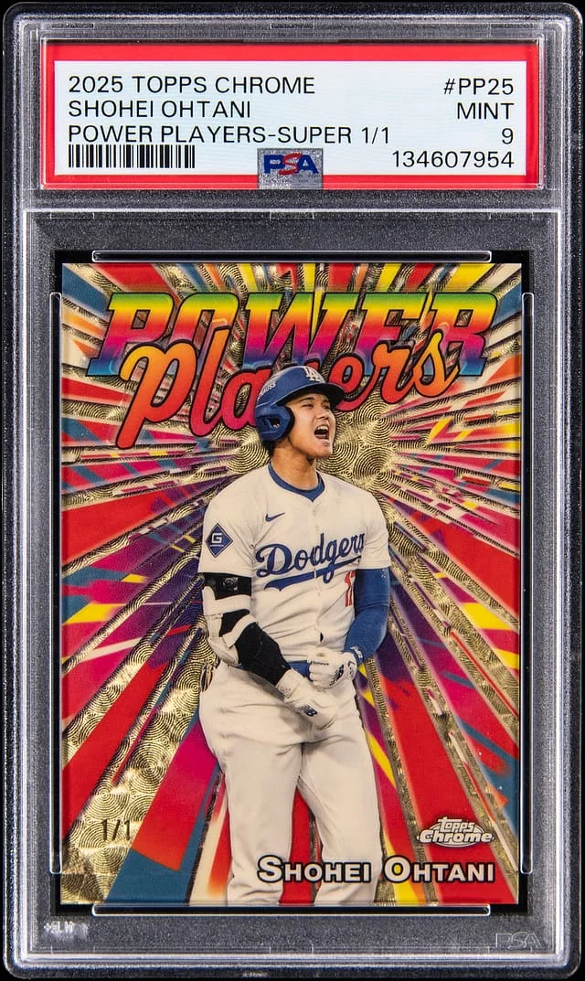 2025 Topps Chrome Shohei Ohtani Power Players SuperFractor #PP-25 card image