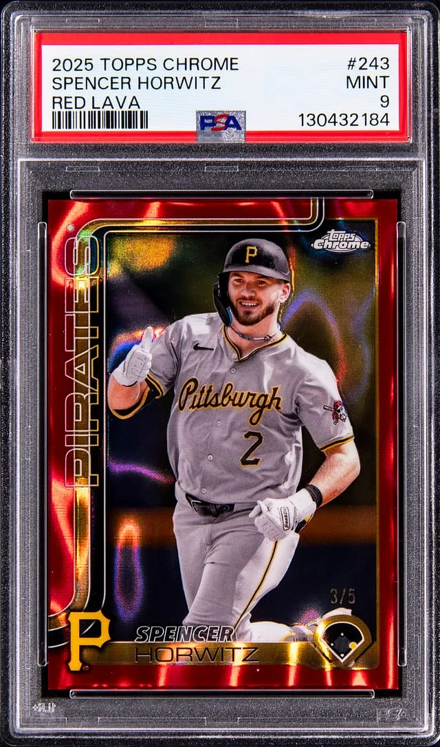 2025 Topps Chrome Spencer Horwitz Red Lava #243 card image