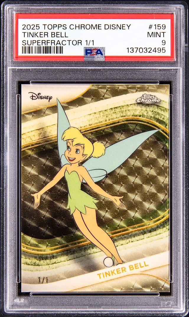 2025 Topps Chrome Tinker Bell Disney SuperFractor #159 card image