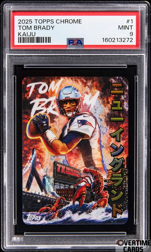 2025 Topps Chrome Tom Brady Kaiju #KAI-1 card image