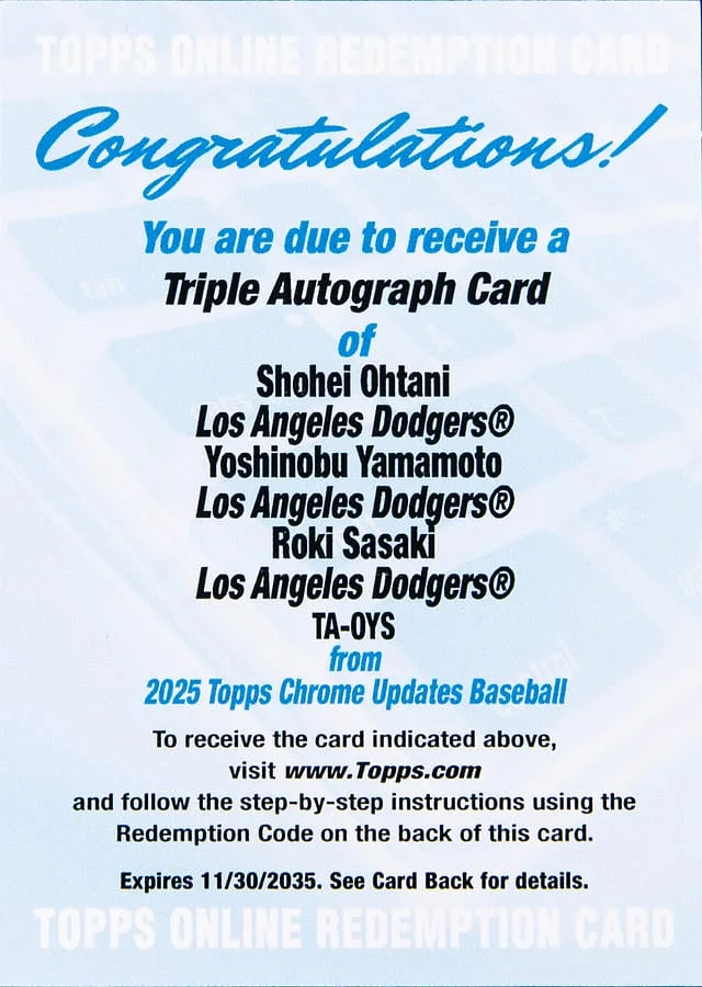 2025 Topps Chrome Update Baseball Triple #no-number card image