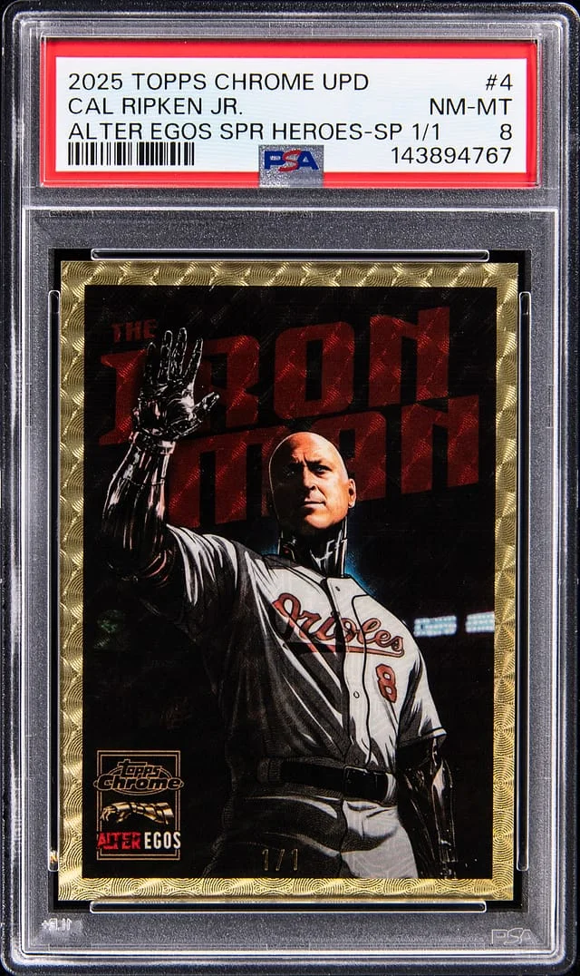2025 Topps Chrome Update Cal Ripken Jr. Alter Egos Super Heroes SuperFractor #AE-4 card image