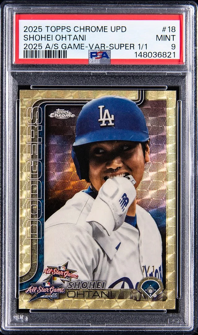 2025 Topps Chrome Update Shohei Ohtani 25 All-Star Game Variation SuperFractor #ASGC-18 card image