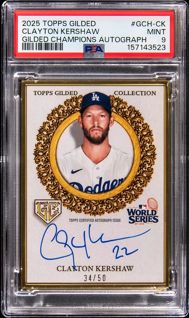 2025 Topps Clayton Kershaw Gilded Collection Gilded Champions Autograph #GCH-CK card image