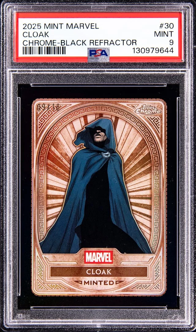 2025 Topps Cloak Mint Marvel Chrome-Black Refractor #30 card image