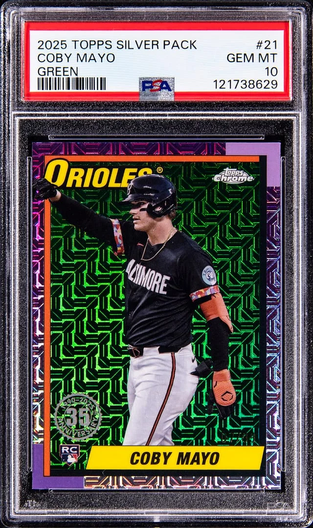 2025 Topps Colby Mayo Silver Pack Green #21 card image