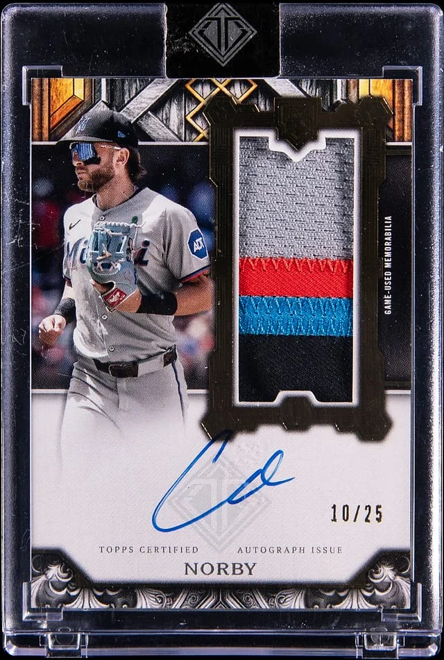 2025 Topps Connor Norby Transcendent Showcase Patch Autograph #RSPA-CNO card image