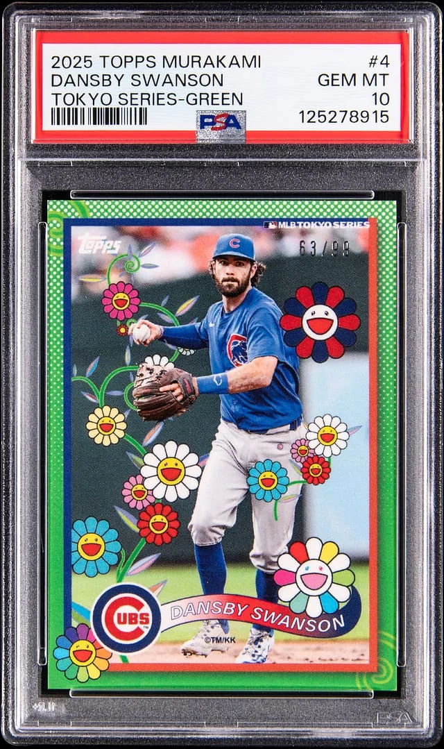 2025 Topps Dansby Swanson Murakami Tokyo Series Green #4 card image