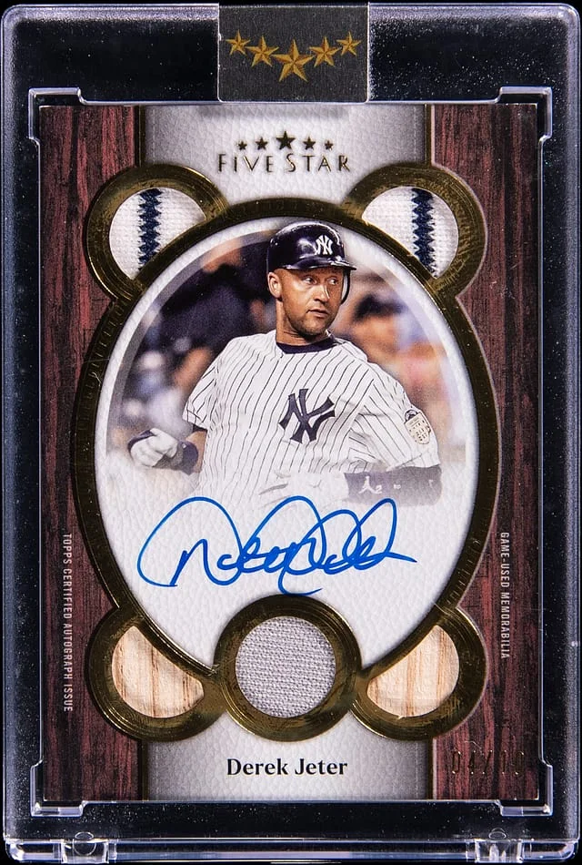 2025 Topps Derek Jeter Five Star Quintuple Relic Autograph #QRA-DJ card image