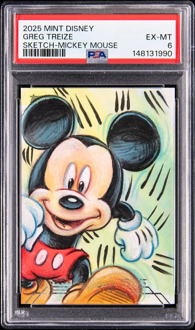 2025 Topps Disney Mint Mickey Mouse Sketch #no-number card image