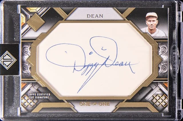 2025 Topps Dizzy Dean Transcendent Cut Signature #CS-DD card image