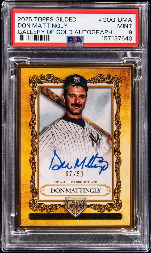 2025 Topps Don Mattingly Gilded Collection Gallery Of Gold Autograph #GOG-DMA card image