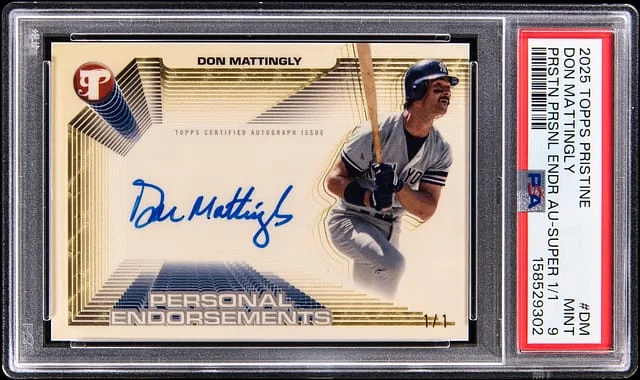 2025 Topps Don Mattingly Pristine Pristine Personal Endorsements Autograph #PPEA-DM card image