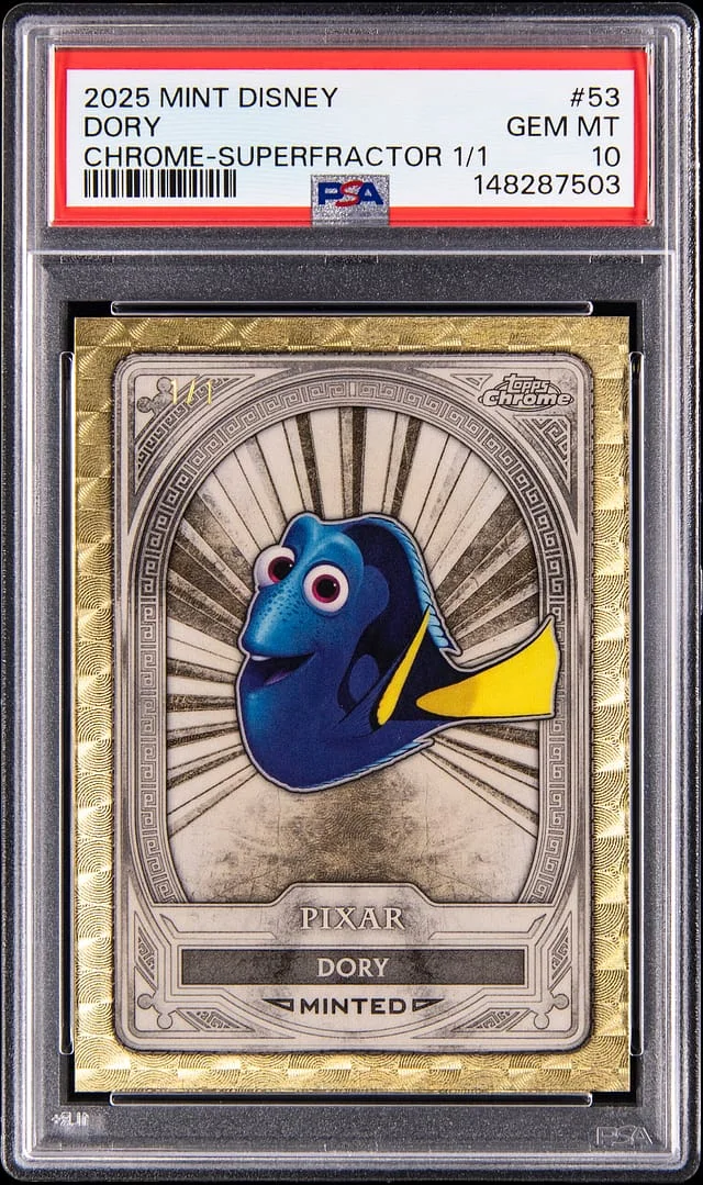 2025 Topps Dory Mint Disney Chrome SuperFractor #53 card image