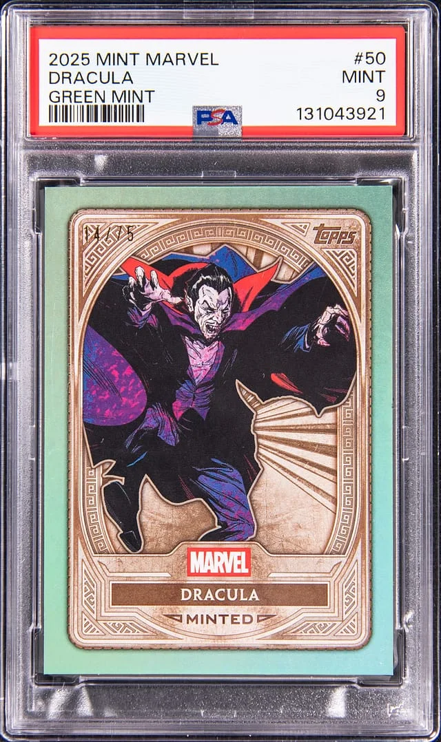 2025 Topps Dracula Mint Marvel Green Mint #50 card image