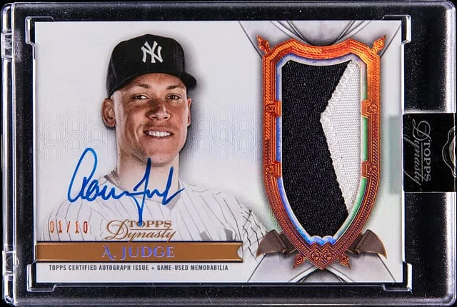 2025 Topps Dynasty Aaron Judge Dynastic Decoration #DAP-AJ3 card image