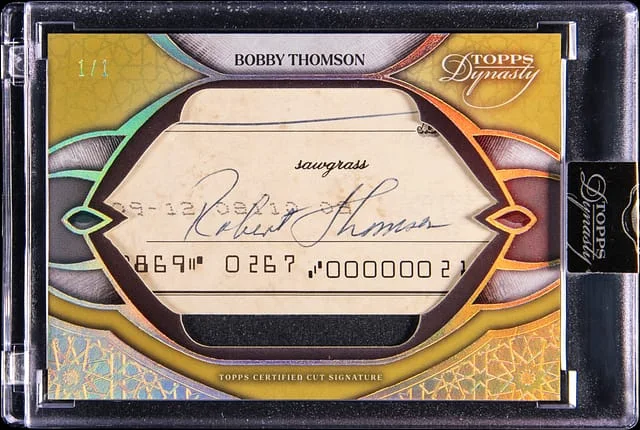 2025 Topps Dynasty Bobby Thompson Cut Signatures #DCS-BT card image