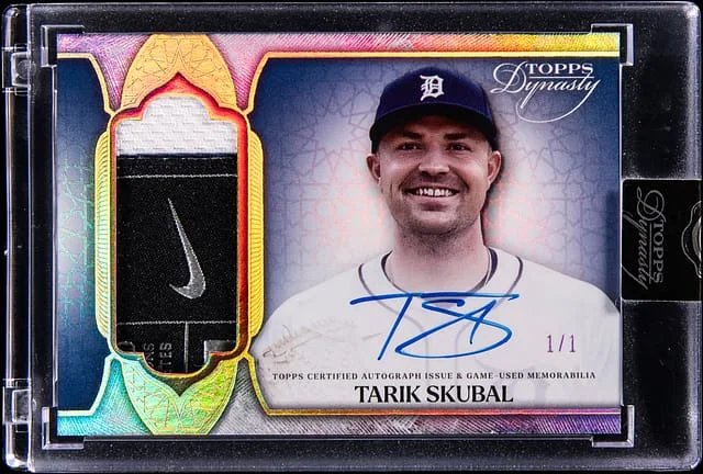 2025 Topps Dynasty Tarik Skubal Autograph Patch Gold #DAP-TSK3 card image