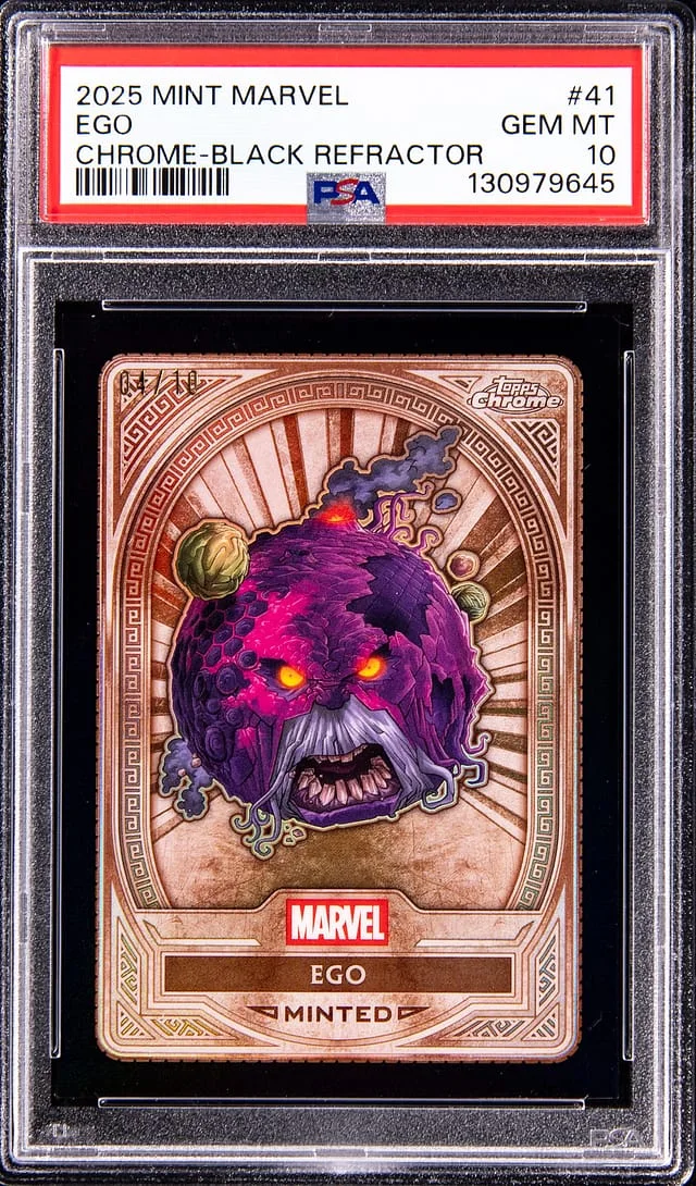 2025 Topps Ego Mint Marvel Chrome-Black Refractor #41 card image