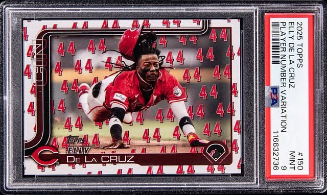 2025 Topps Elly De La Cruz Player Number Variatrion #150 card image