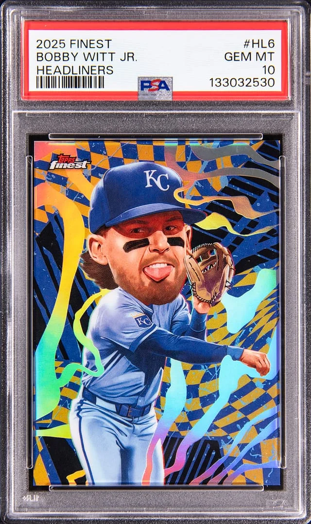 2025 Topps Finest Bobby Witt Jr. Headliners #HL-6 card image