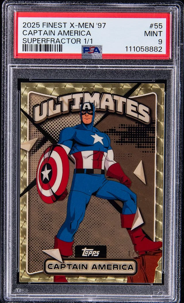 2025 Topps Finest Captain America X-Men '97 SuperFractor #55 card image