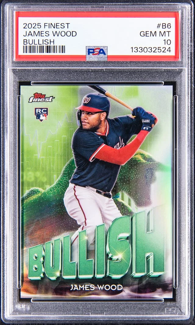 2025 Topps Finest James Wood Bullish #B-6 card image