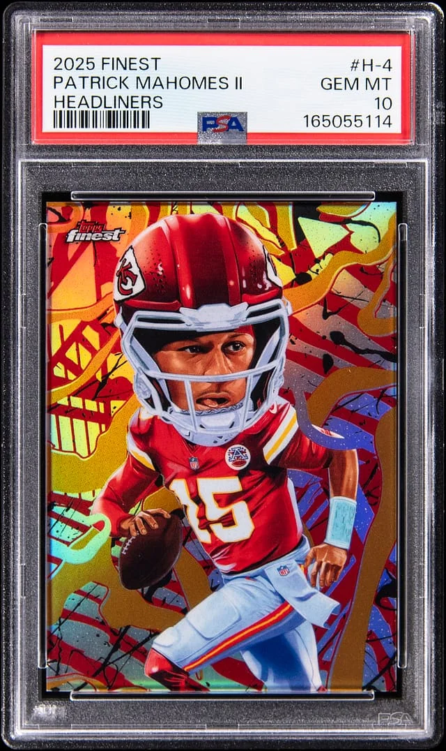 2025 Topps Finest Patrick Mahomes II Headliners #H-4 card image