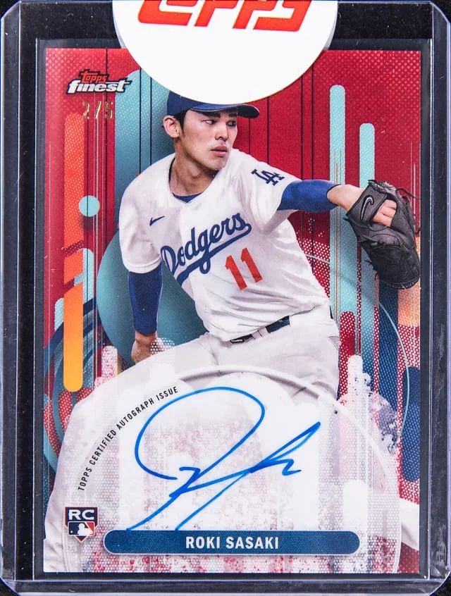 2025 Topps Finest Roki Sasaki #no-number card image