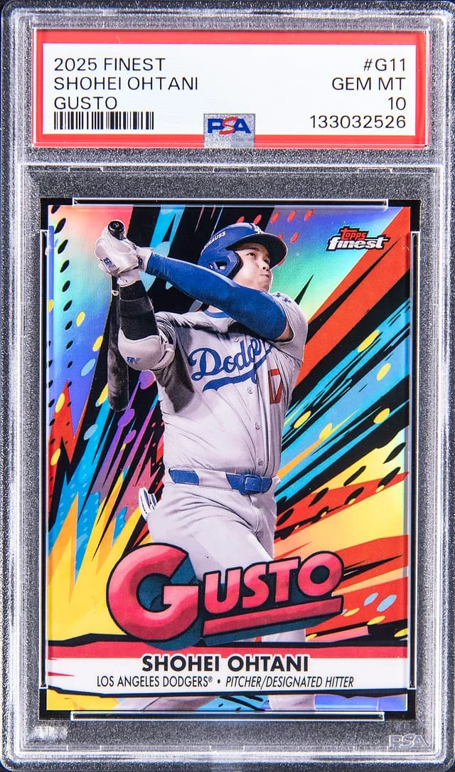 2025 Topps Finest Shohei Ohtani Gusto #G11 card image