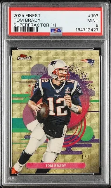 2025 Topps Finest Tom Brady SuperFractor #197 card image
