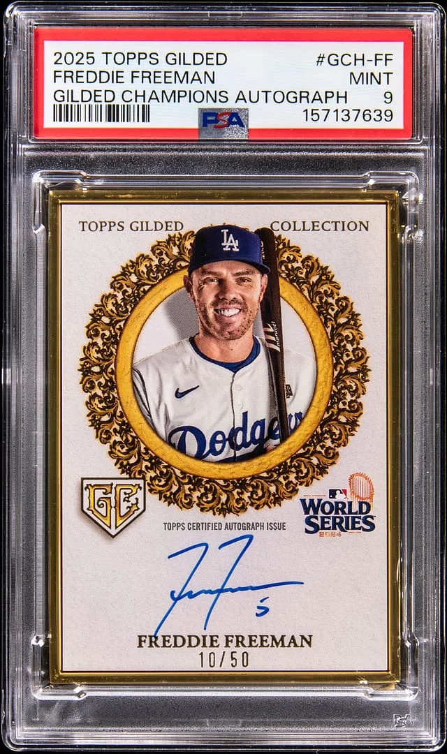 2025 Topps Freddie Freeman Gilded Collection Gilded Champions Autograph #GCH-FF card image