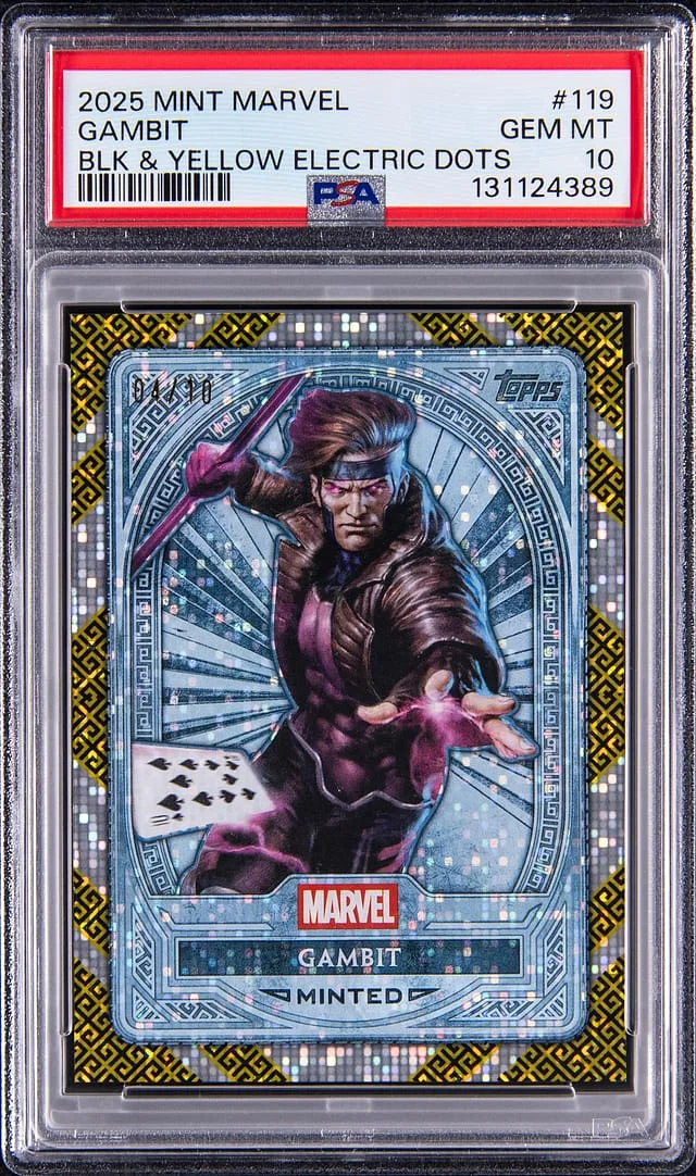 2025 Topps Gambit Marvel Mint Black & Yellow Electric Dots #119 card image