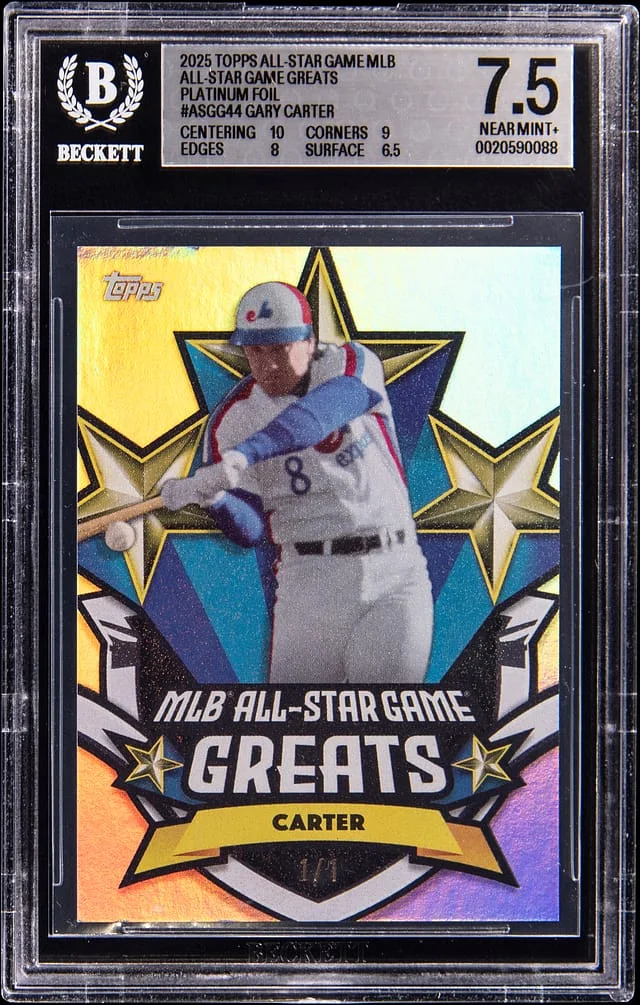 2025 Topps Gary Carter All-Star Game MLB All-Star Game Greats Platinum Foil #ASGG-44 card image