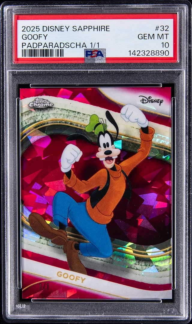 2025 Topps Goofy Disney Sapphire Padparadscha #32 card image