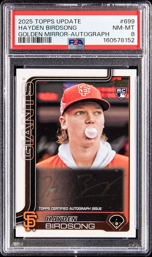 2025 Topps Hayden Birdsong Golden Mirror Autograph #699 card image