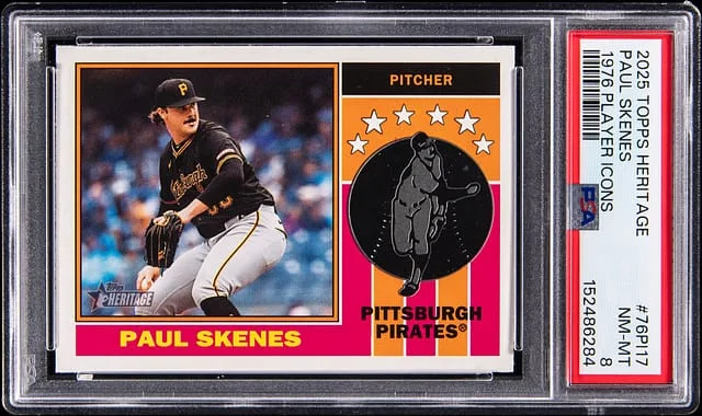 2025 Topps Heritage Paul Skenes 1976 Player Icons #76PI-17 card image