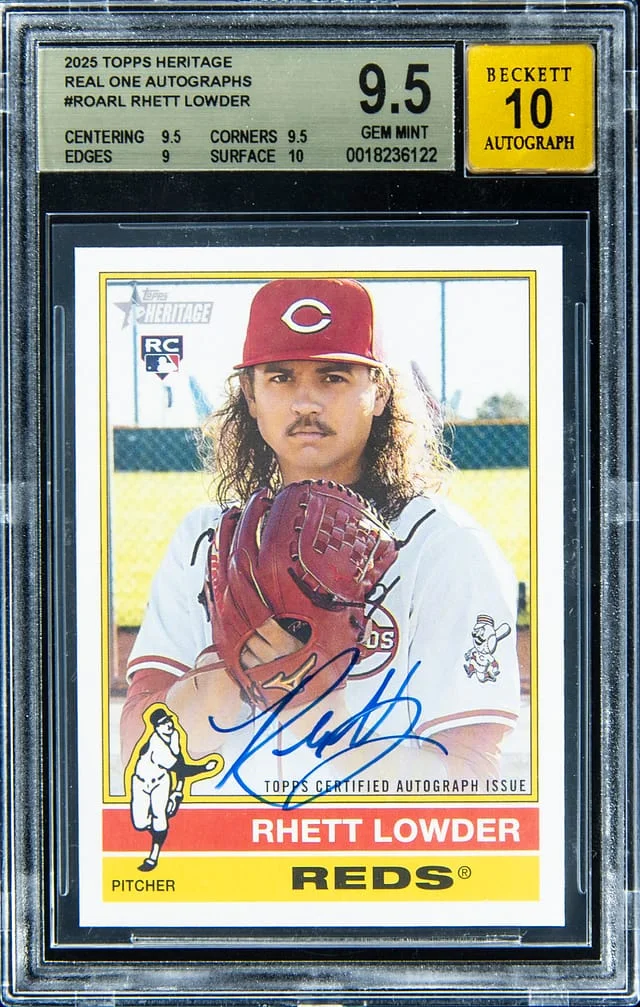 2025 Topps Heritage Real One Rhett Lowder Autograph #ROA-RL card image