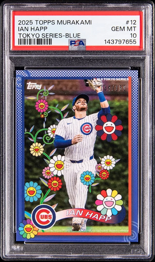 2025 Topps Ian Happ (134/150) Murakami Tokyo Series Blue #12 card image