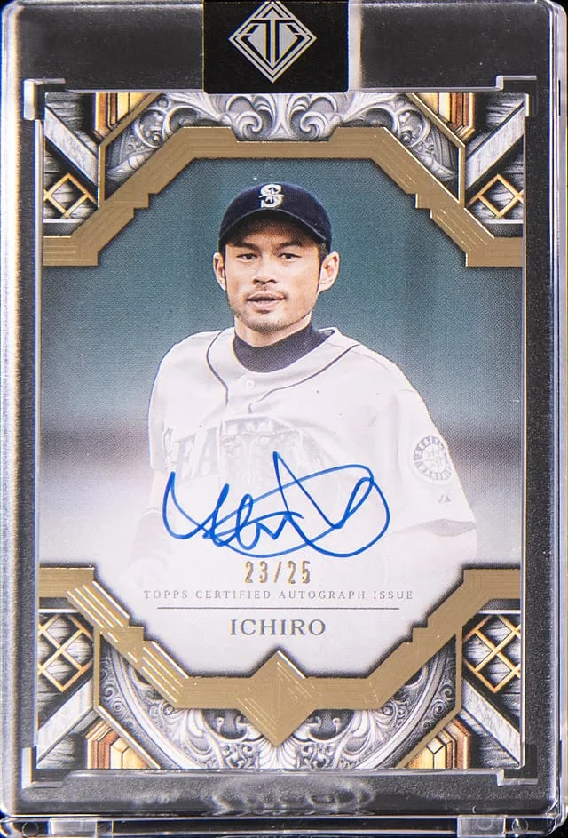 2025 Topps Ichiro Transcendent Collection Gold Framed Autograph #TAC-I card image